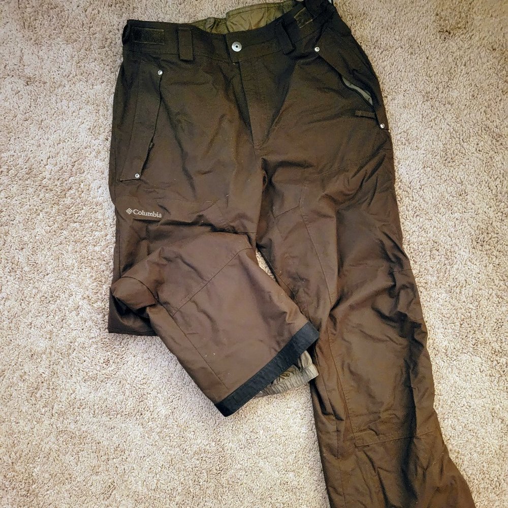 Mens Columbia Ski / Snowboard insulated pants - size large L - lightly used